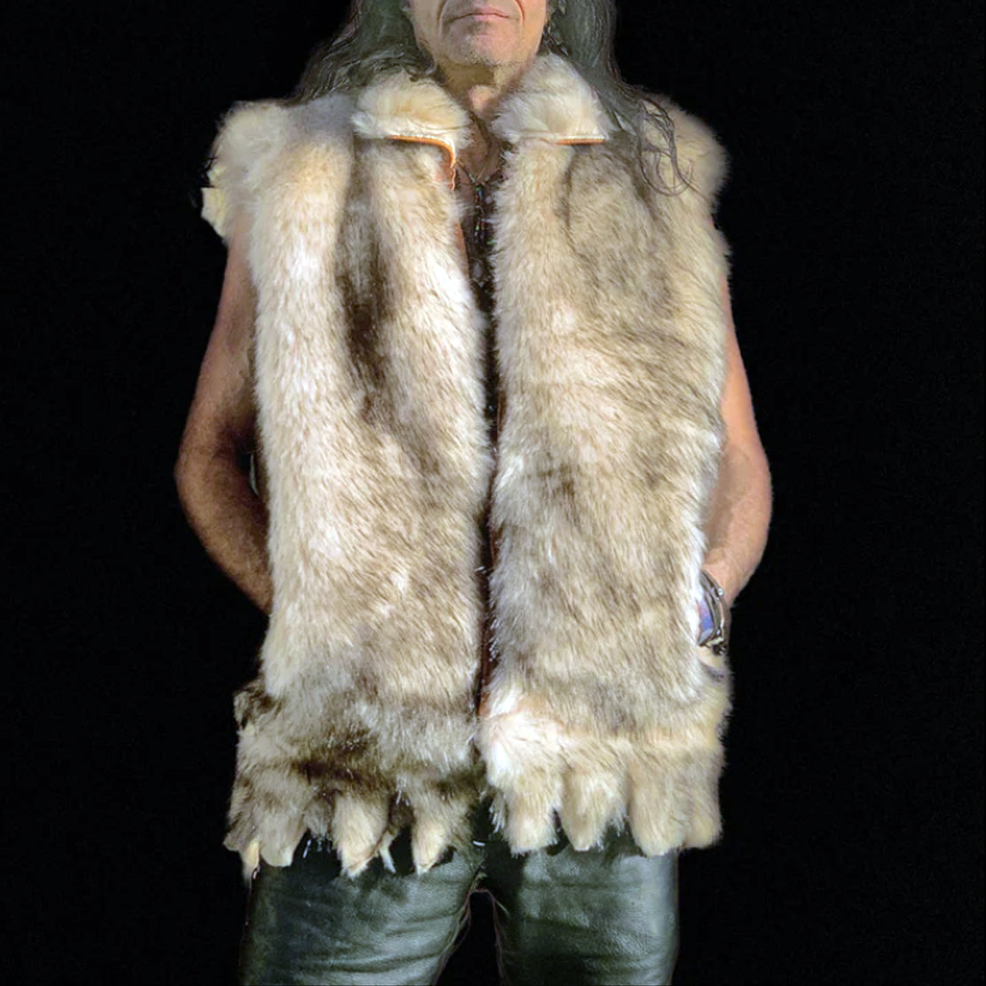 <B>THE WILDING</b><BR>Reversible Fur Utility Vest