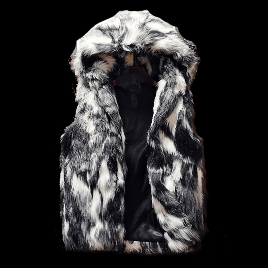 Hooded Fur Vest